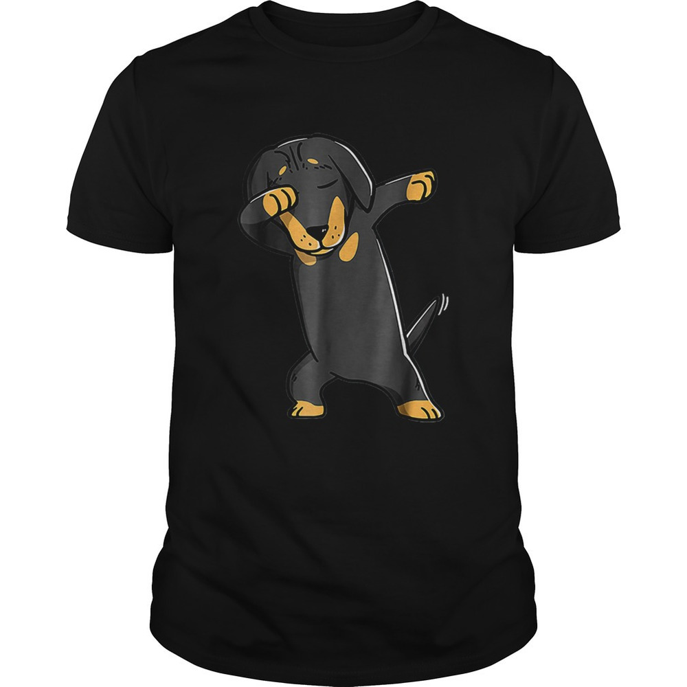 Dabbing Daschund Kids Wiener Dog  Shirt